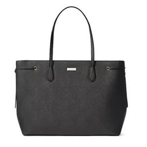 Kate Spade Black Ari Laurel Way Saffiano Leather Tote Authentic